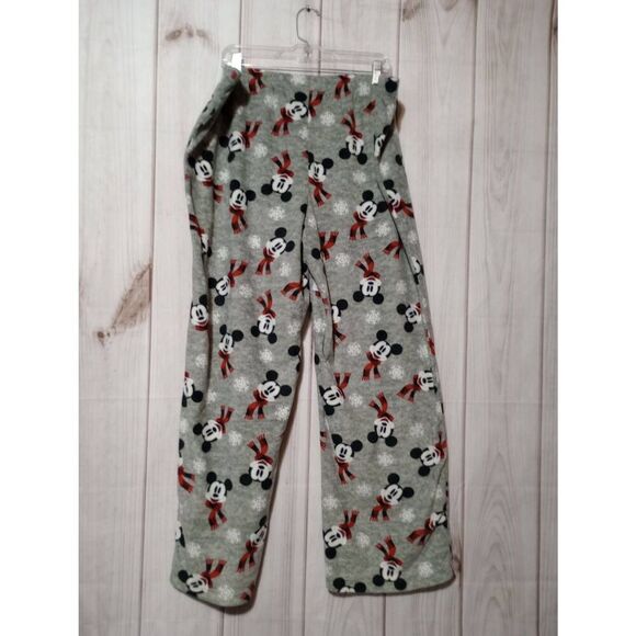 Disney Pants Ladies 2x Mickey Mouse Lounge Fuzzy Snow Winter‎ - Picture 2 of 7